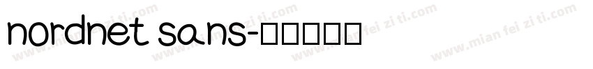 nordnet sans字体转换